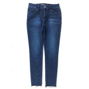Joes Women Skinny Raw Hem Stretchy Denim Blue Jean